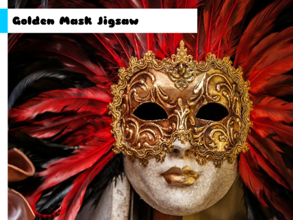 Golden Mask Jigsaw Image