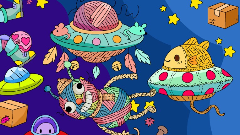 100 Cats Lost In Space Find & Color screenshot