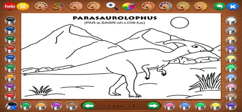 Coloring Book 2: Dinosaurs screenshot