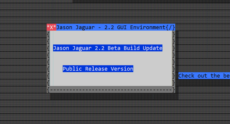 Jason Jaguar OS 2.2.1 Public Release Version Image