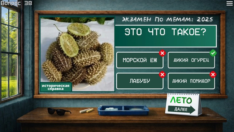 MEME EXAM 2025 screenshot