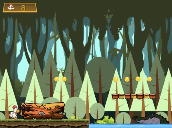 Brave Chicken Run - The Hero Runner To Grab Golds Game screenshot