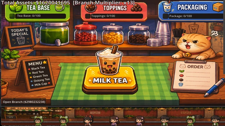 Daily Brew Idle: Milk Tea Tycoon Image