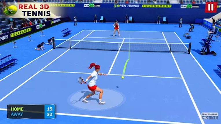 Open Tennis Tournament Game screenshot