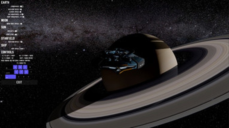 HTML Space Simulation screenshot