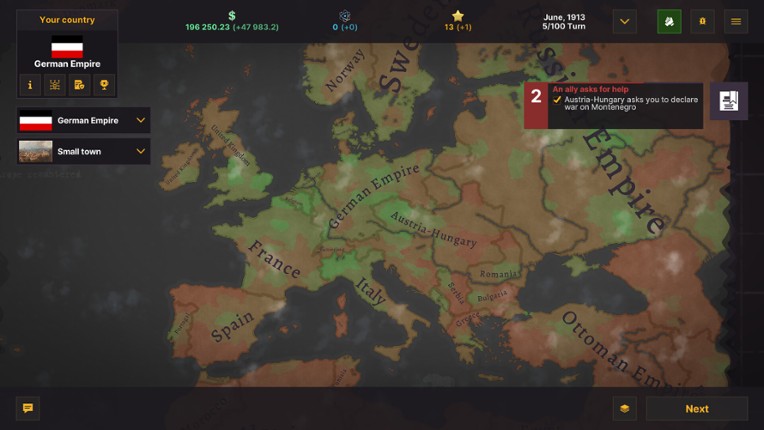 Warnament screenshot