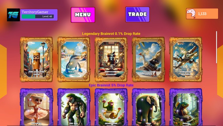 Italian Brainrot TCG screenshot