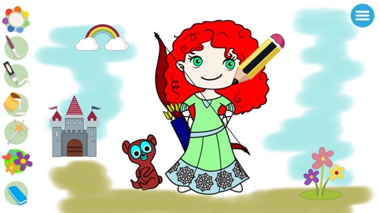 Kids Princess Coloring Books screenshot