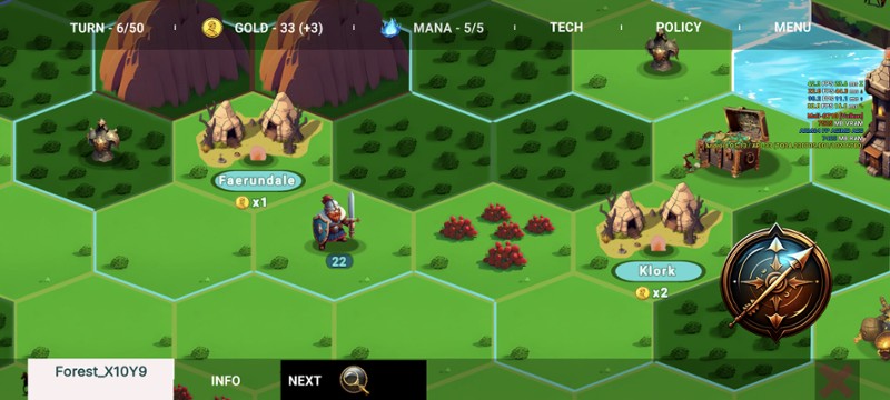 Magic And Dragons : 4X Battle screenshot