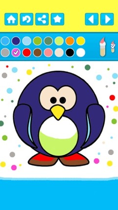 Penguin Coloring Book For Kids - My Eskimo Village Club screenshot