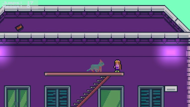 Rooftop Rascal: The Glitch Cat screenshot