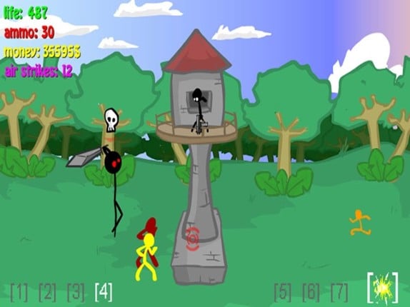 Stickman Defense - Shooting Game screenshot