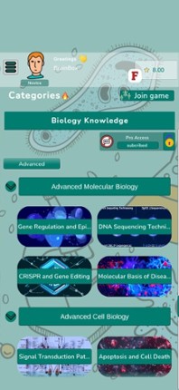 Biology Knowledge Quiz screenshot