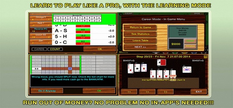 Blackjack 21 Pro Multi-Hand screenshot