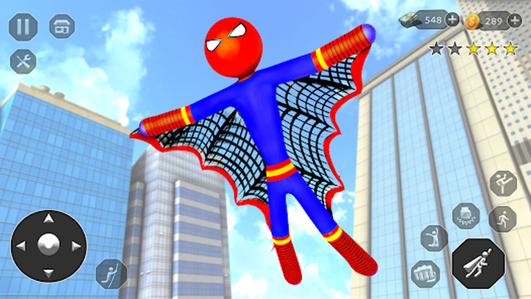 Stick Rope Hero Superhero Game screenshot