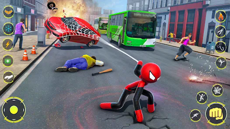 StickMan Rope Hero Spider Game screenshot