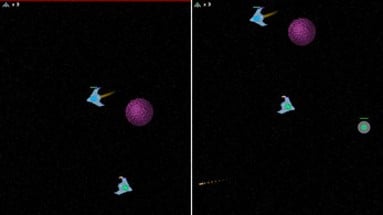 Asteroid Space Battle Image