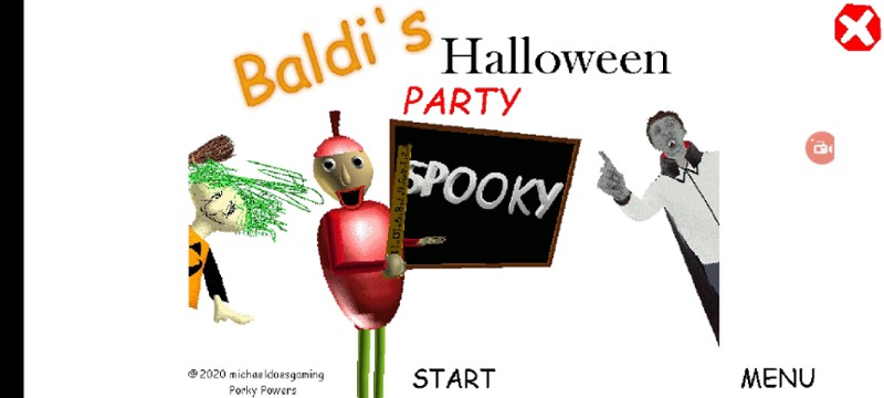 Baldi's Halloween Party Android Port Game Cover