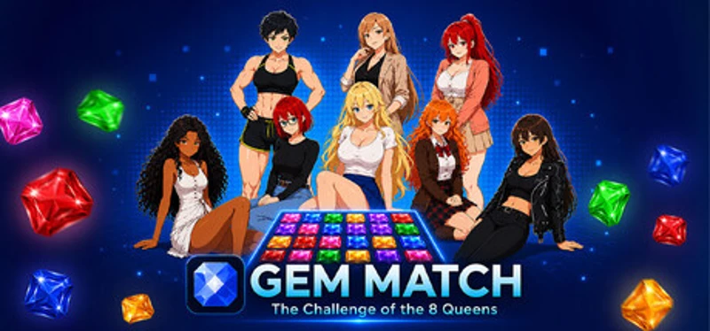 Gem Match: The Challenge of the 8 Queens Image