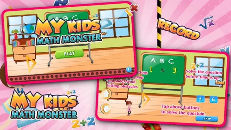 My Kids Math Monster Fun Game for free Image