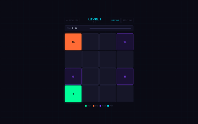 Number Link: Logic Path Puzzle Image