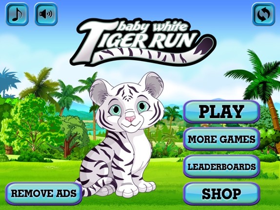 Baby White Tiger Run : Dash Race with Mittens the Super Sonic Cub Image