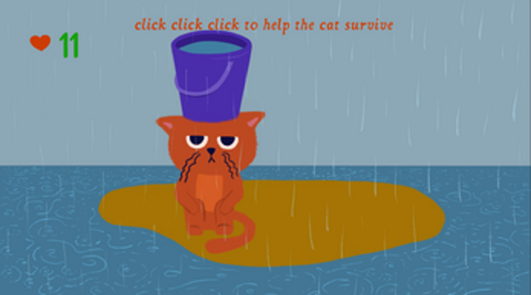cat&bucket Image