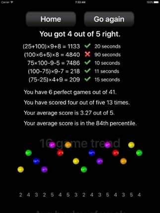 Conundra Math: a brain training number game for iPhone and iPad screenshot