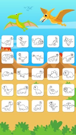 Dinosaurs Connect the Dots and Coloring Book Free Image