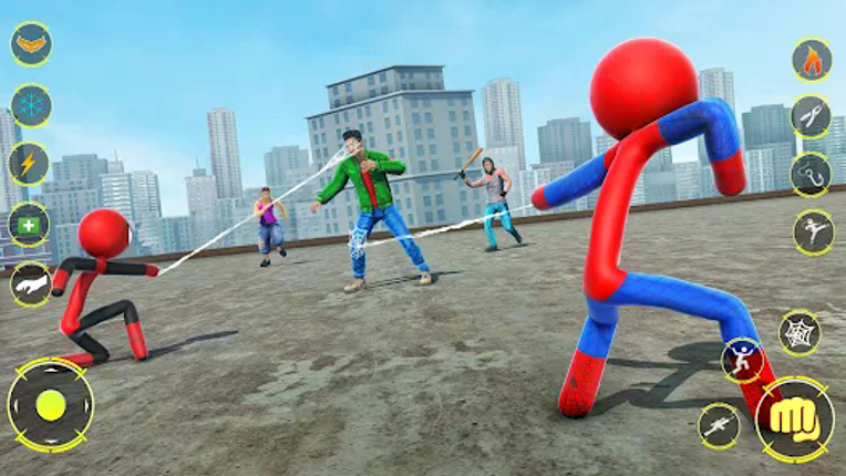 StickMan Rope Hero Spider Game screenshot