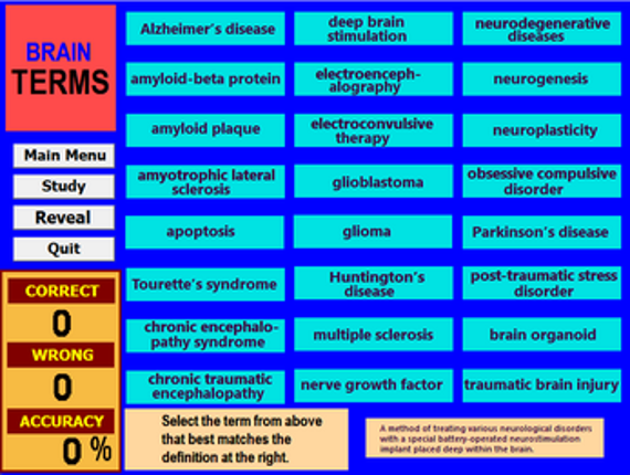 Label That Diagram - Human Brain screenshot