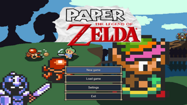 Paper Zelda RPG screenshot