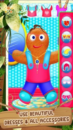 Gingerbread Man Dress Up Mania - Free Addictive Fun Christmas Games for Kids, Boys and Girls Image