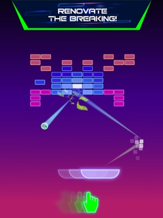 Neon brick breaker PRO screenshot