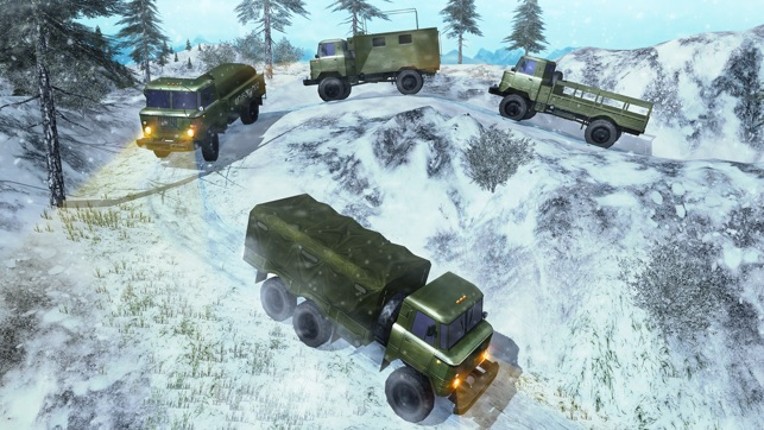 Off Road Army Truck Parking Sim - Snow Driving 3D Image