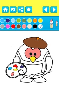 Penguin Coloring Book For Kids - My Eskimo Village Club screenshot