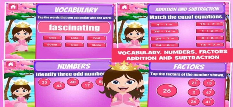 Princess Fifth Grade Games screenshot