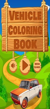 Vehicle Coloring Book Game screenshot