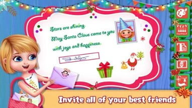 Xmas Party With Santa Claus Image