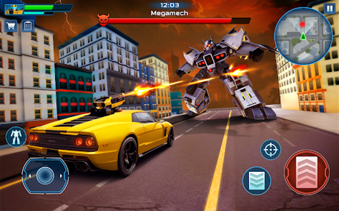 Robot City War: Car Transform screenshot