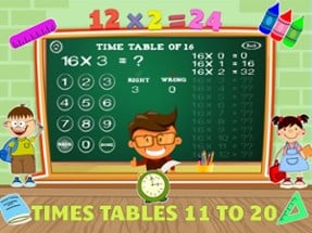 Math Learn Times Table Games Image