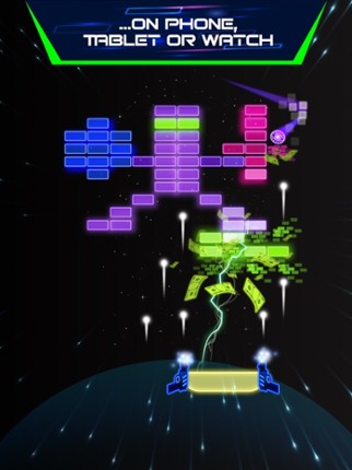 Neon brick breaker PRO screenshot