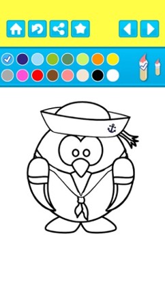 Penguin Coloring Book For Kids - My Eskimo Village Club screenshot