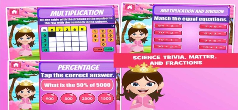 Princess Fifth Grade Games screenshot