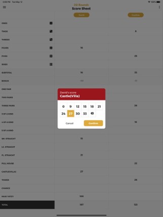 20 Rounds Score Sheet screenshot