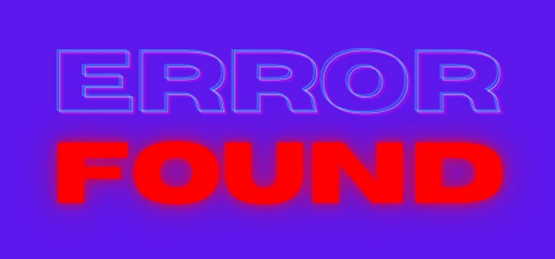 Error Found Image
