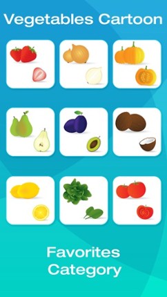 Fruit and Vegetable Picture Flashcards for Babies, Toddlers or Preschool (Free) screenshot