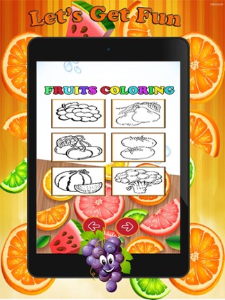 Fruit Vegetable Paint and Coloring Book: Learning Skill The Best of Fun Games Free For Kids Image