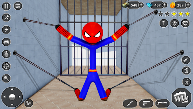 Stick Rope Hero Superhero Game Image