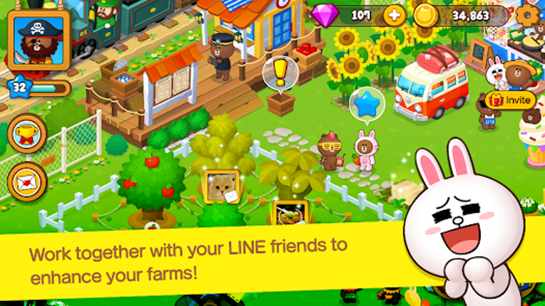 LINE BROWN FARM screenshot